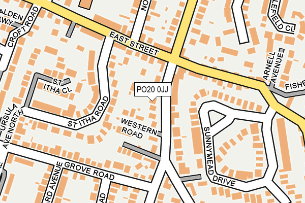 PO20 0JJ map - OS OpenMap – Local (Ordnance Survey)