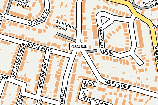 PO20 0JL map - OS OpenMap – Local (Ordnance Survey)
