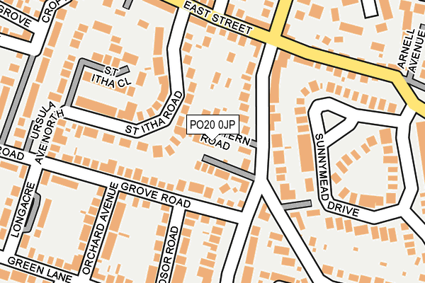 PO20 0JP map - OS OpenMap – Local (Ordnance Survey)