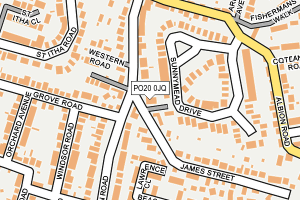 PO20 0JQ map - OS OpenMap – Local (Ordnance Survey)