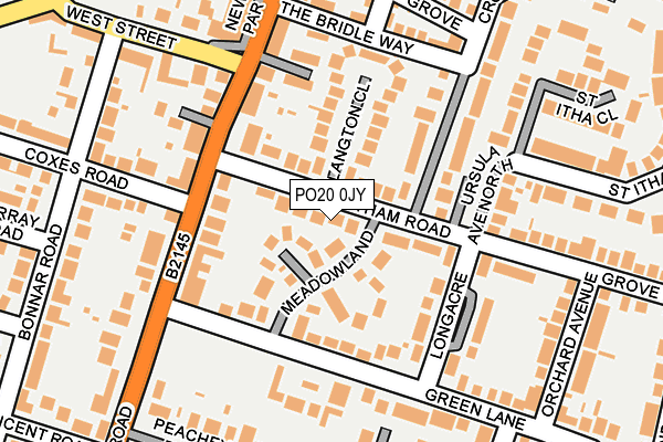 PO20 0JY map - OS OpenMap – Local (Ordnance Survey)