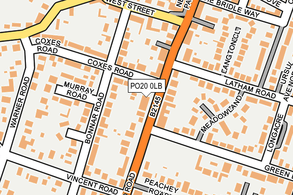 PO20 0LB map - OS OpenMap – Local (Ordnance Survey)