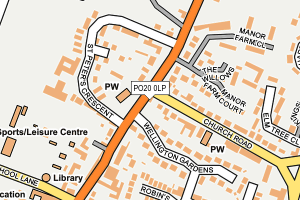 PO20 0LP map - OS OpenMap – Local (Ordnance Survey)