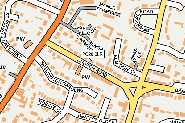 PO20 0LR map - OS OpenMap – Local (Ordnance Survey)