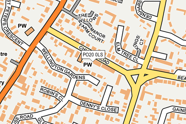 PO20 0LS map - OS OpenMap – Local (Ordnance Survey)