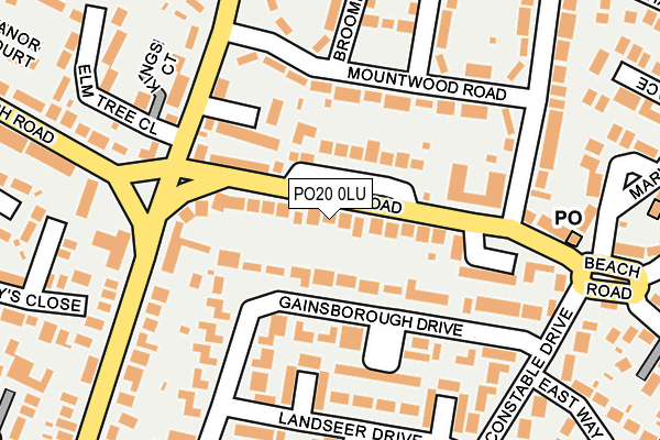 PO20 0LU map - OS OpenMap – Local (Ordnance Survey)