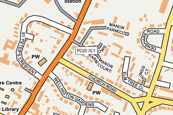 PO20 0LY map - OS OpenMap – Local (Ordnance Survey)