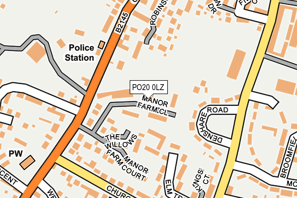 PO20 0LZ map - OS OpenMap – Local (Ordnance Survey)