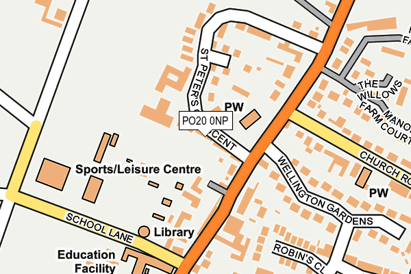 PO20 0NP map - OS OpenMap – Local (Ordnance Survey)