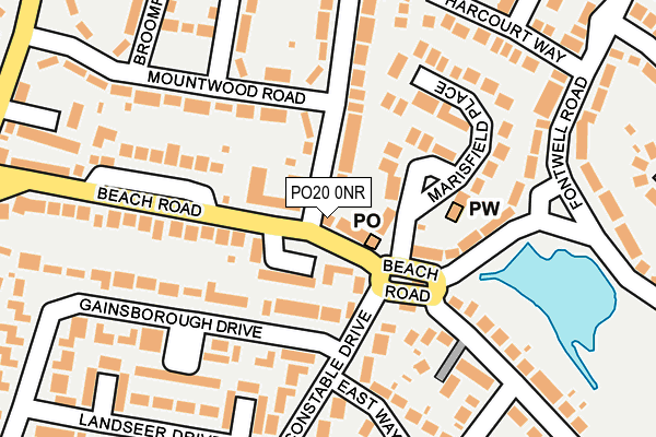 PO20 0NR map - OS OpenMap – Local (Ordnance Survey)