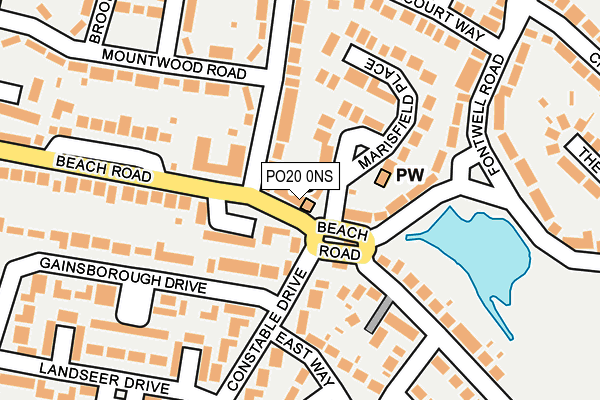 PO20 0NS map - OS OpenMap – Local (Ordnance Survey)