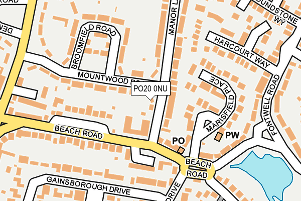 PO20 0NU map - OS OpenMap – Local (Ordnance Survey)