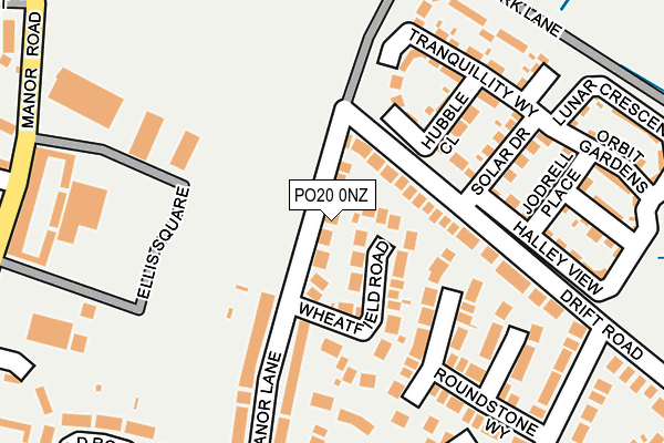 PO20 0NZ map - OS OpenMap – Local (Ordnance Survey)
