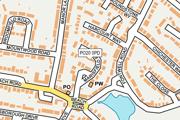 PO20 0PD map - OS OpenMap – Local (Ordnance Survey)