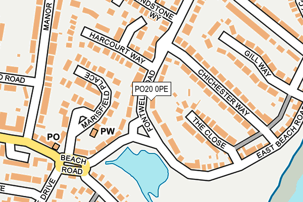 PO20 0PE map - OS OpenMap – Local (Ordnance Survey)