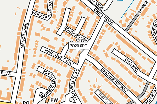 PO20 0PG map - OS OpenMap – Local (Ordnance Survey)