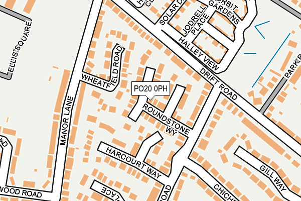 PO20 0PH map - OS OpenMap – Local (Ordnance Survey)