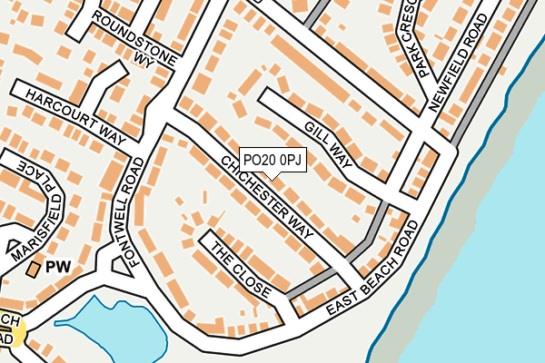 PO20 0PJ map - OS OpenMap – Local (Ordnance Survey)