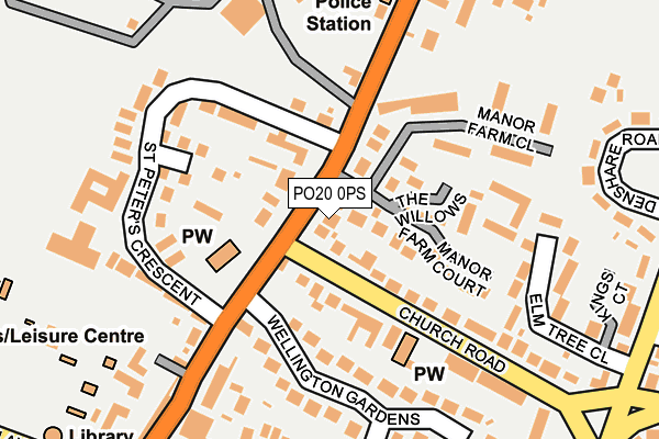 PO20 0PS map - OS OpenMap – Local (Ordnance Survey)