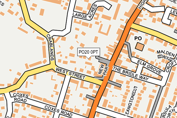 PO20 0PT map - OS OpenMap – Local (Ordnance Survey)