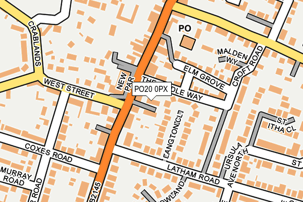 PO20 0PX map - OS OpenMap – Local (Ordnance Survey)