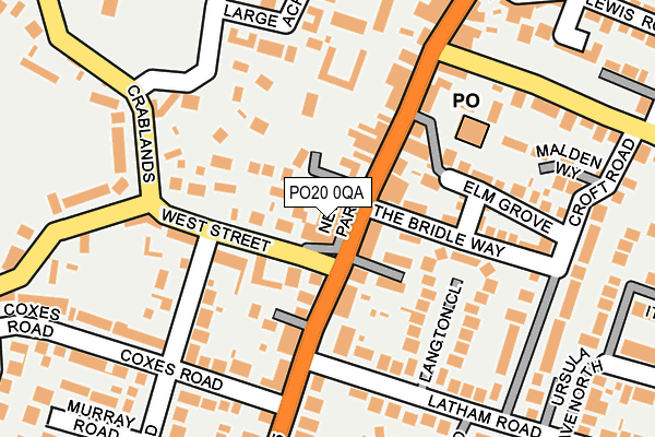 PO20 0QA map - OS OpenMap – Local (Ordnance Survey)