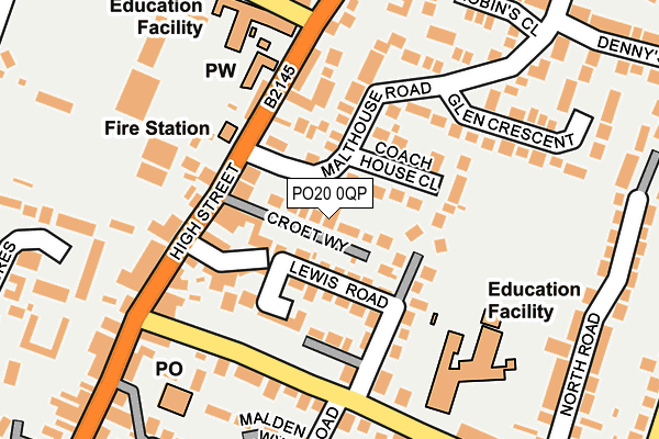 PO20 0QP map - OS OpenMap – Local (Ordnance Survey)