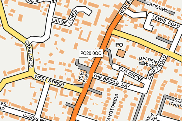 PO20 0QQ map - OS OpenMap – Local (Ordnance Survey)
