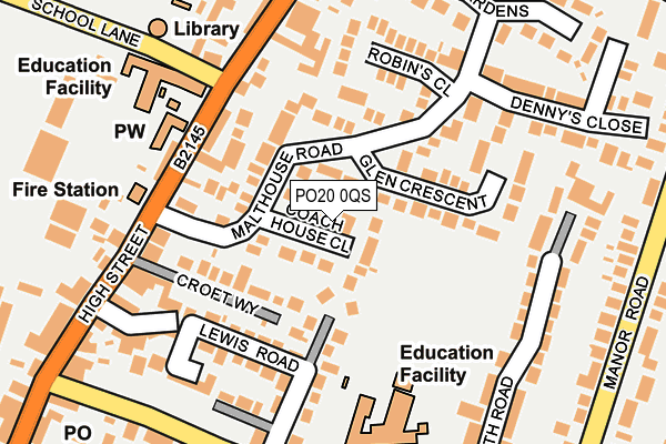 PO20 0QS map - OS OpenMap – Local (Ordnance Survey)