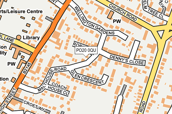 PO20 0QU map - OS OpenMap – Local (Ordnance Survey)