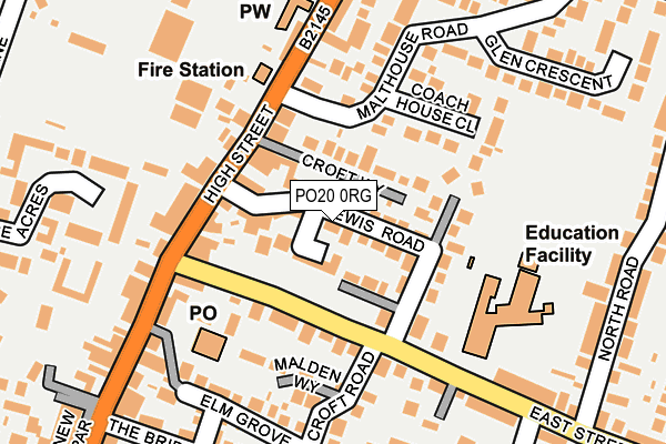 PO20 0RG map - OS OpenMap – Local (Ordnance Survey)