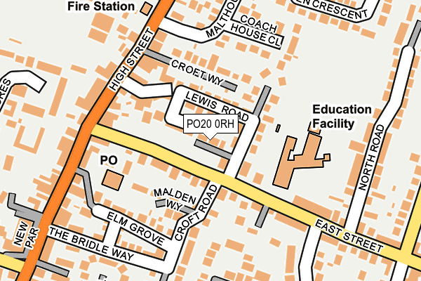 PO20 0RH map - OS OpenMap – Local (Ordnance Survey)