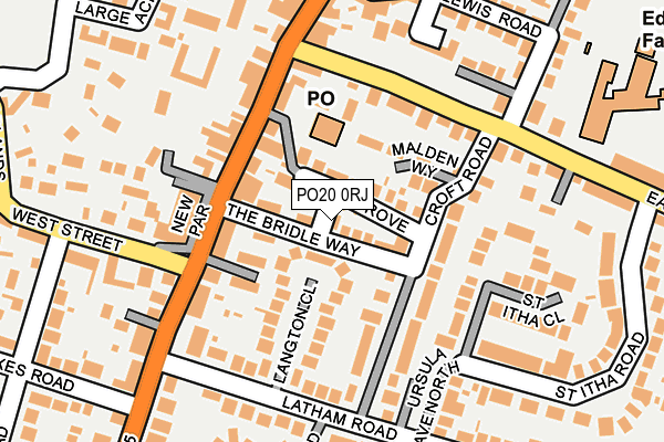 PO20 0RJ map - OS OpenMap – Local (Ordnance Survey)