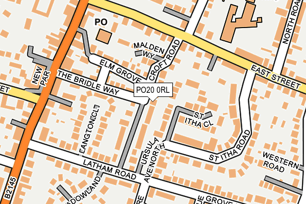 PO20 0RL map - OS OpenMap – Local (Ordnance Survey)