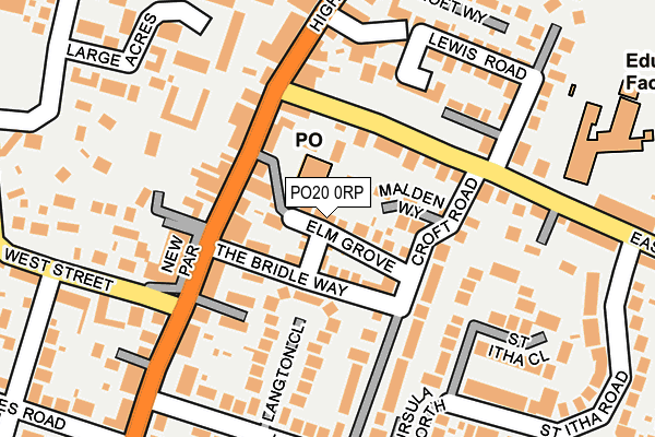 PO20 0RP map - OS OpenMap – Local (Ordnance Survey)