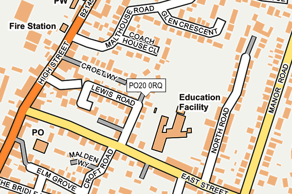 PO20 0RQ map - OS OpenMap – Local (Ordnance Survey)