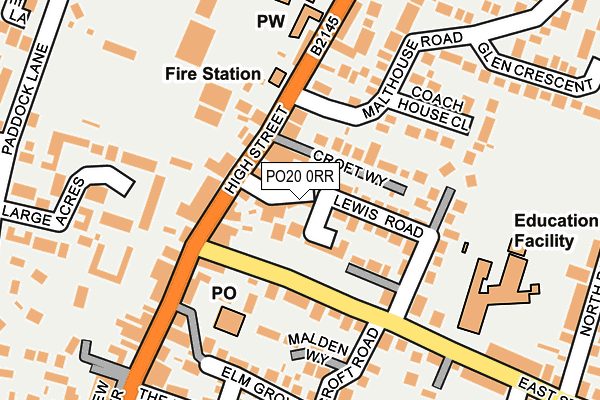 PO20 0RR map - OS OpenMap – Local (Ordnance Survey)