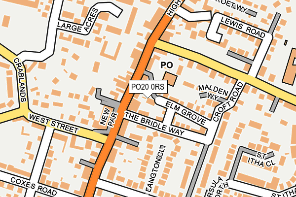 PO20 0RS map - OS OpenMap – Local (Ordnance Survey)