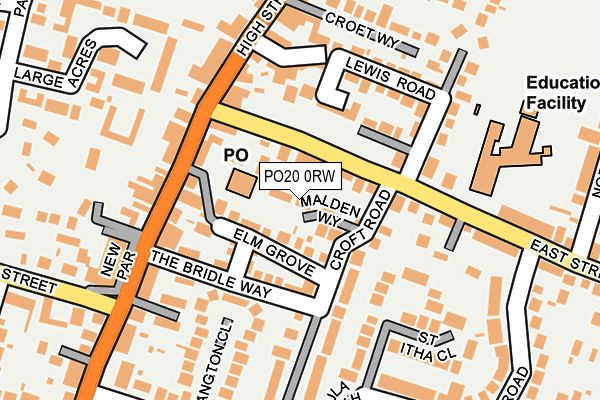 PO20 0RW map - OS OpenMap – Local (Ordnance Survey)