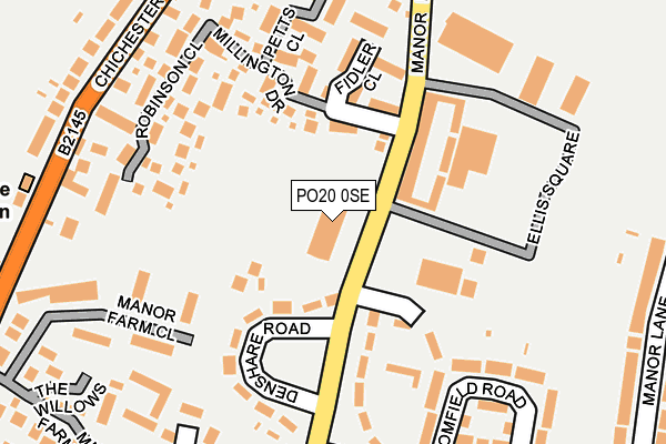 PO20 0SE map - OS OpenMap – Local (Ordnance Survey)