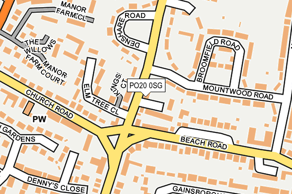 PO20 0SG map - OS OpenMap – Local (Ordnance Survey)