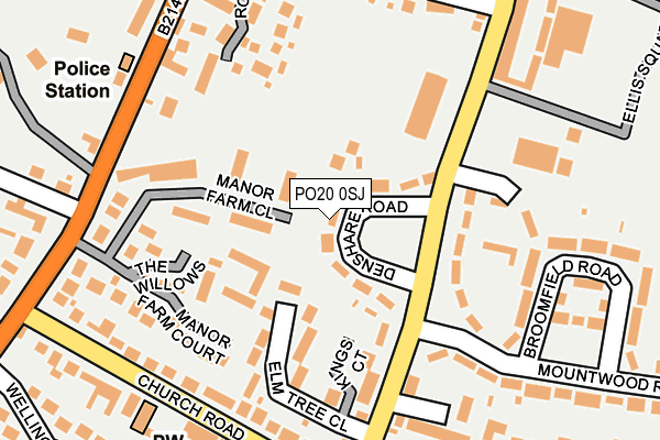 PO20 0SJ map - OS OpenMap – Local (Ordnance Survey)