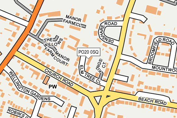 PO20 0SQ map - OS OpenMap – Local (Ordnance Survey)