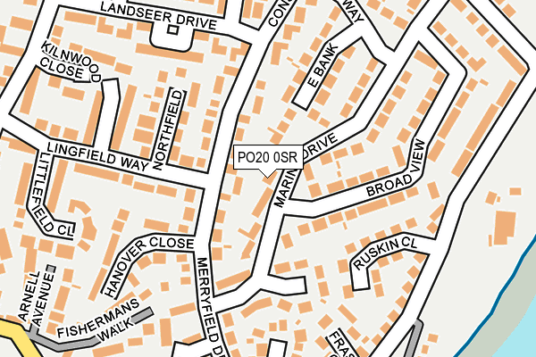 PO20 0SR map - OS OpenMap – Local (Ordnance Survey)