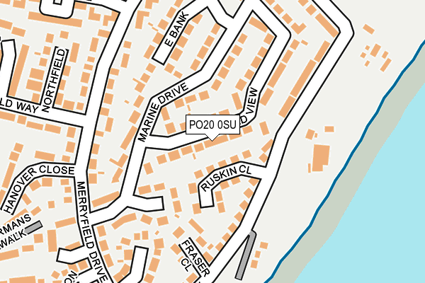 PO20 0SU map - OS OpenMap – Local (Ordnance Survey)