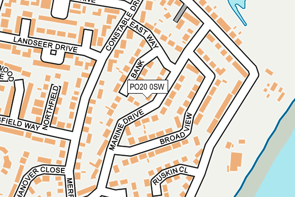 PO20 0SW map - OS OpenMap – Local (Ordnance Survey)