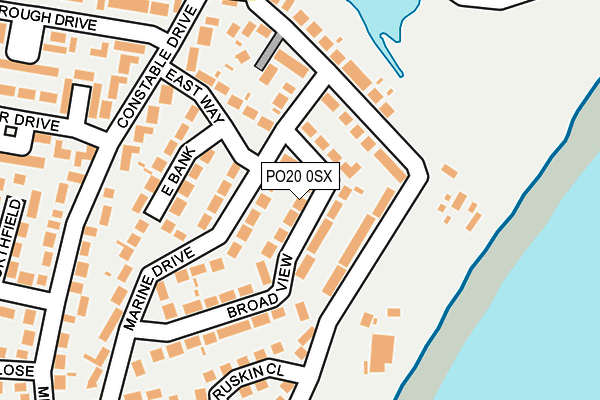 PO20 0SX map - OS OpenMap – Local (Ordnance Survey)