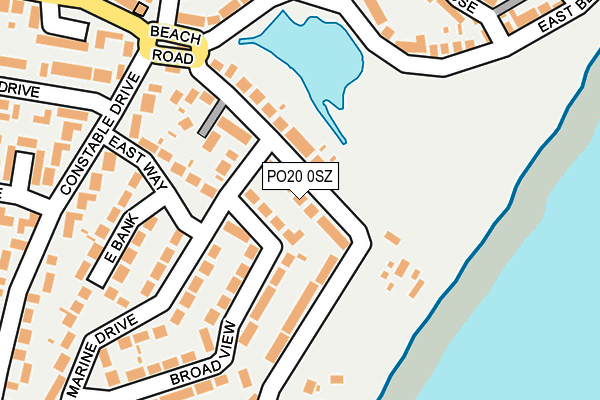 PO20 0SZ map - OS OpenMap – Local (Ordnance Survey)