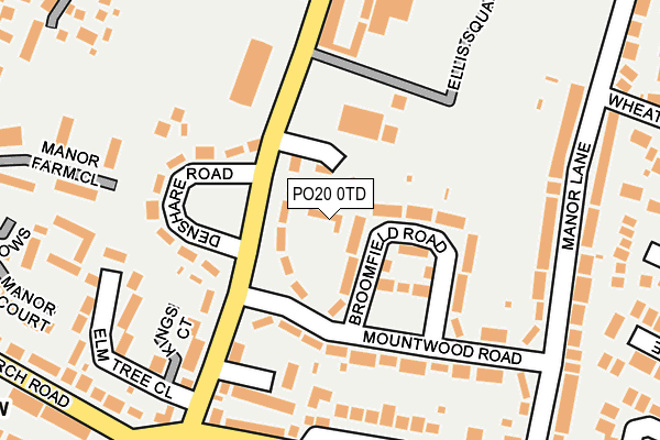 PO20 0TD map - OS OpenMap – Local (Ordnance Survey)