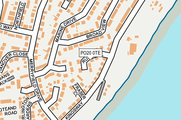 PO20 0TE map - OS OpenMap – Local (Ordnance Survey)
